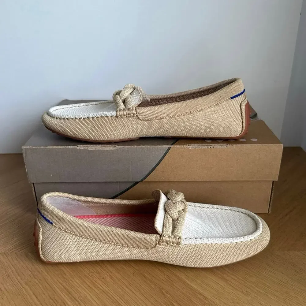 ROTHY’S The Braid Driver ‘Cappuccino’ Women Slip On Loafers- SZ 10 - Picture 8 of 10